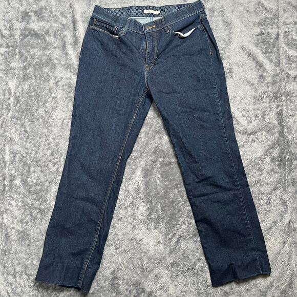 LEVI'S Womens 525 Perfect Waist Denim Jeans Size 14 2.5 inch HEMMED - Picture 1 of 10